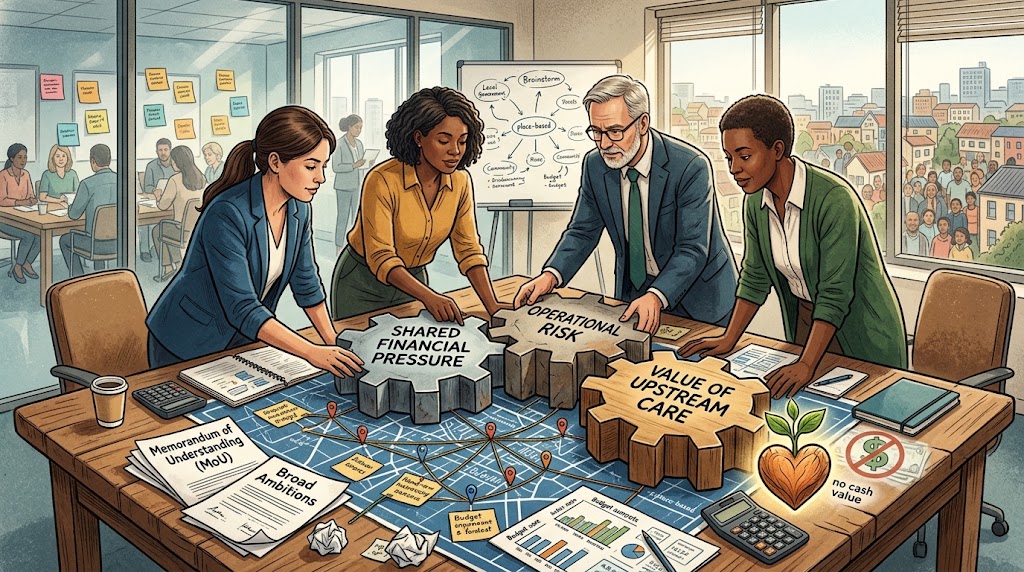 After the Handshake: Sharing Risk in Place Partnerships